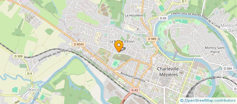 localisation de l'entreprise MADAME NADIA RAZAQ  CHARLEVILLE-MEZIERES