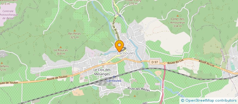 localisation de l'entreprise MADAME NADIA REBBADJ  CARNOULES