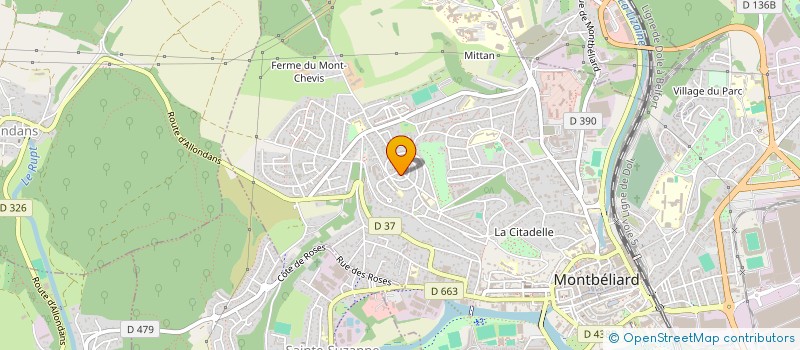 localisation de l'entreprise MADAME NADIA REINHART  MONTBELIARD