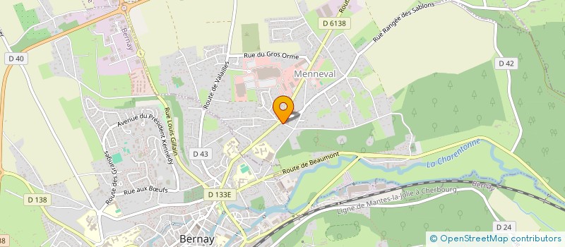 localisation de l'entreprise MADAME NADIA RENIER  MENNEVAL