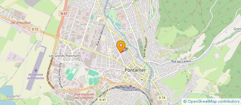 localisation de l'entreprise MADAME NADIA RICOME  PONTARLIER