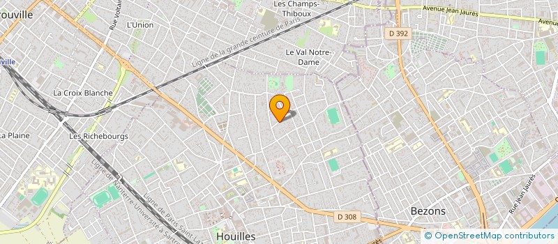 localisation de l'entreprise MADAME NADIA RIVOALLON  HOUILLES