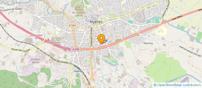 localisation de l'entreprise MADAME NADIA ROCCA à HYERES