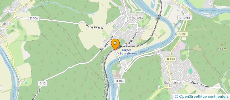 localisation de l'entreprise MADAME NADIA ROLLAND  TORPES