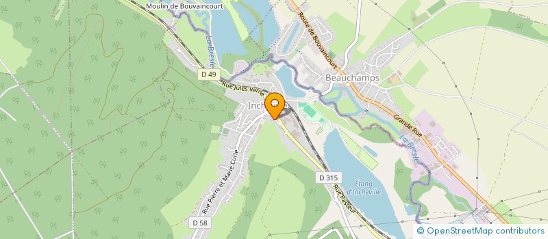 localisation de l'entreprise MADAME NADIA ROULLAND  INCHEVILLE