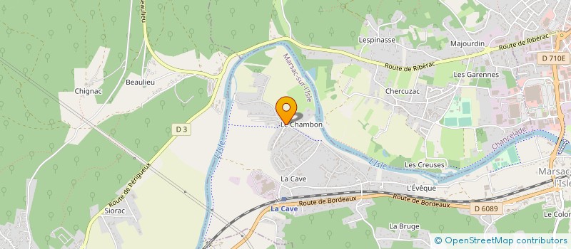 localisation de l'entreprise MADAME NADIA ROUX  MARSAC-SUR-L'ISLE