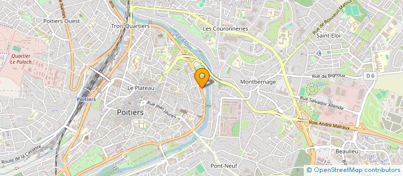 localisation de l'entreprise MADAME NADIA SABOURIN à POITIERS