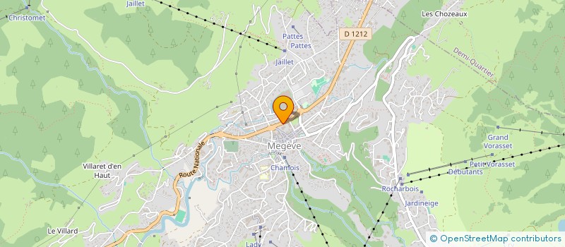 localisation de l'entreprise MADAME NADIA SALEK  MEGEVE