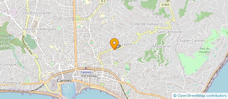 localisation de l'entreprise MADAME NADIA SANAI à CANNES