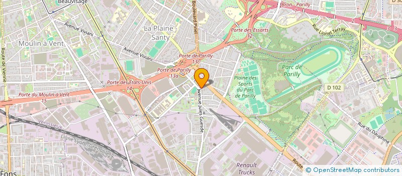 localisation de l'entreprise MADAME NADIA SOUIRTI  VENISSIEUX