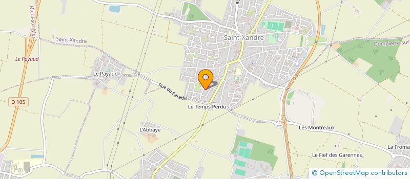 localisation de l'entreprise MADAME NADIA SOUKI  SAINT-XANDRE