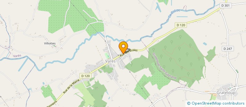 localisation de l'entreprise MADAME NADIA STENEGRE  VARES