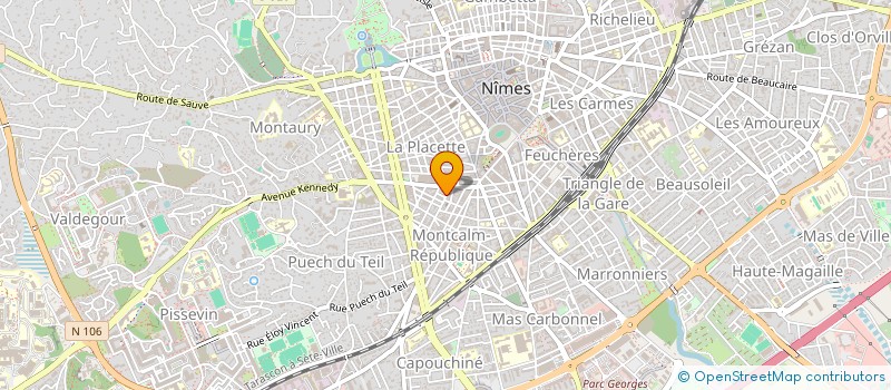 localisation de l'entreprise MADAME NADIA VENON  NIMES