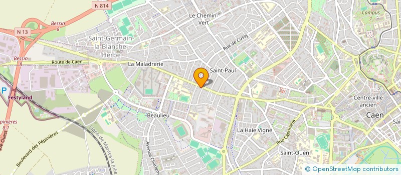 localisation de l'entreprise MADAME NADIA VILLEDIEU à CAEN