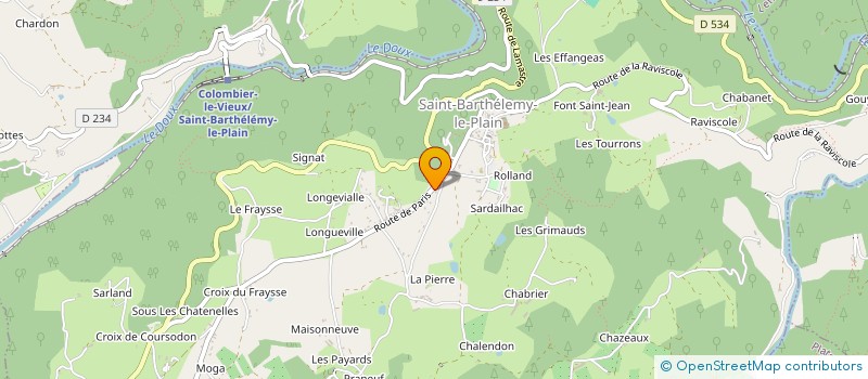 localisation de l'entreprise MADAME NADIA VILLEMAUX  SAINT-BARTHELEMY-LE-PLAIN