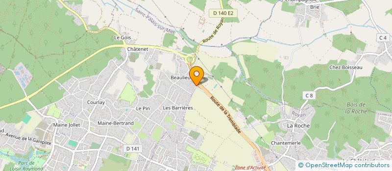 localisation de l'entreprise MADAME NADIA VISSE  VAUX-SUR-MER