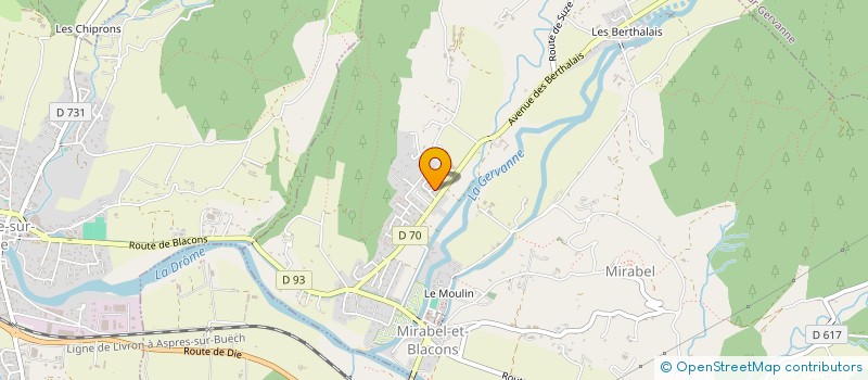 localisation de l'entreprise MADAME NADIA WALCH  MIRABEL-ET-BLACONS