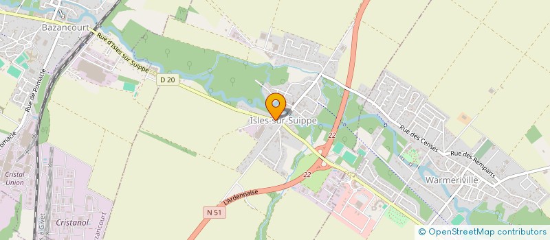 localisation de l'entreprise MADAME NADIA XIMA  ISLES-SUR-SUIPPE