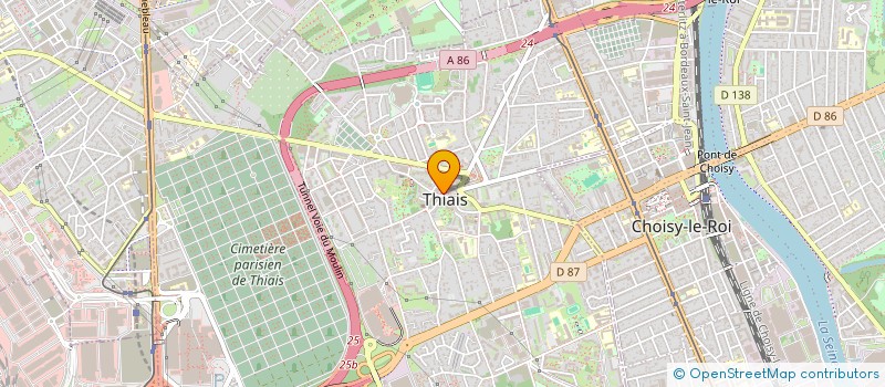 localisation de l'entreprise MADAME NADIA YACOUBI  THIAIS