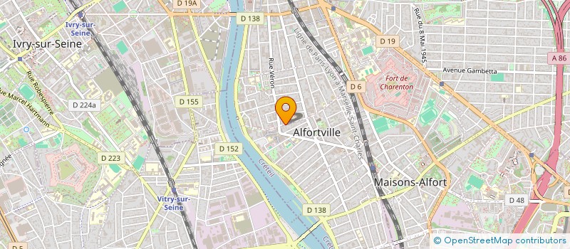 localisation de l'entreprise MADAME NADIA YARGUI  ALFORTVILLE