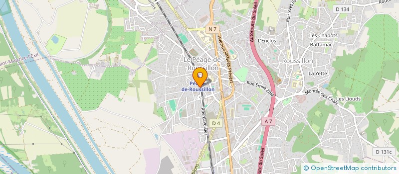 localisation de l'entreprise MADAME NADIA ZAOUI  LE PEAGE-DE-ROUSSILLON