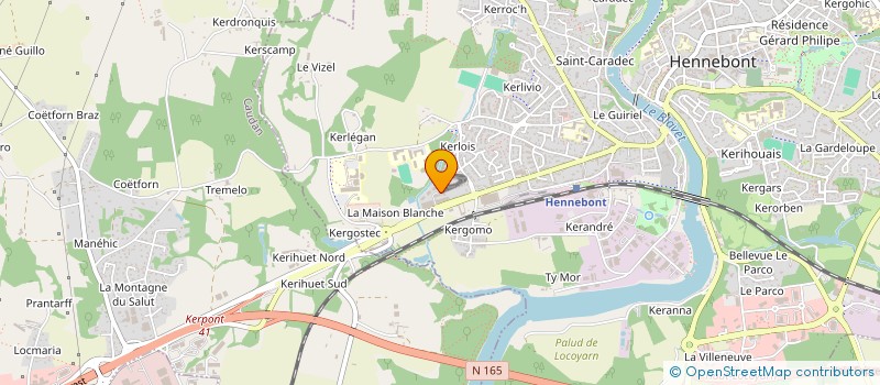 localisation de l'entreprise MADAME NADIA ZROUD  HENNEBONT