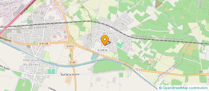 localisation de l'entreprise MADAME NADIEGE COUTA  CERS