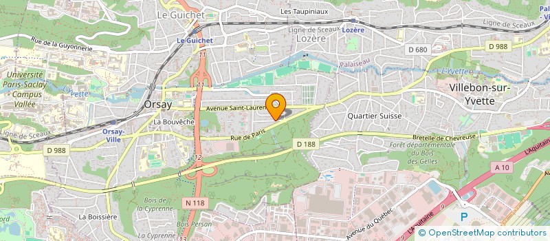 localisation de l'entreprise MADAME NADIIA PETROVA  ORSAY