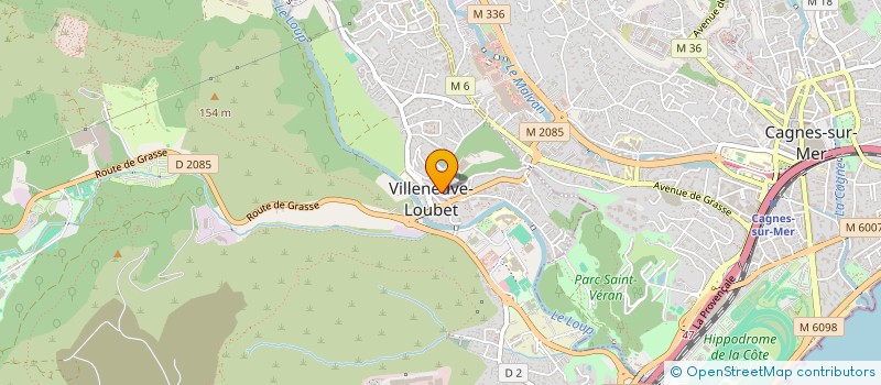 localisation de l'entreprise MADAME NADIIA SAVIUK  VILLENEUVE-LOUBET