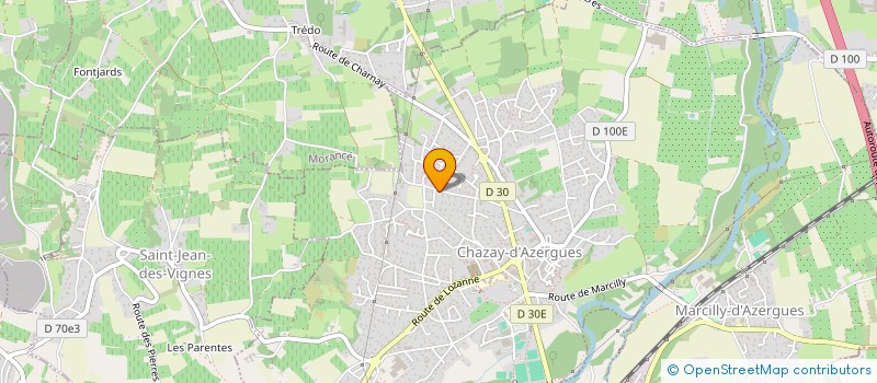 localisation de l'entreprise MADAME NADINE ACARIE à CHAZAY-D'AZERGUES