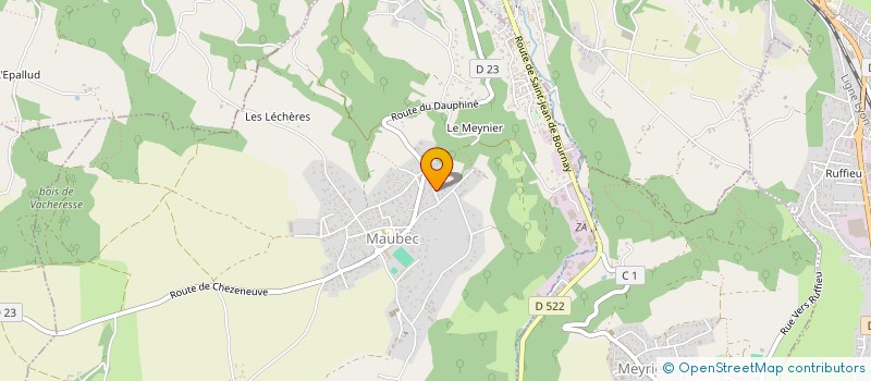 localisation de l'entreprise MADAME NADINE AIGUIER  MAUBEC