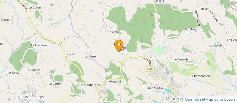 localisation de l'entreprise MADAME NADINE ALBARES  MONTROTTIER