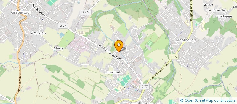 localisation de l'entreprise MADAME NADINE ALBOUY  PECHBONNIEU