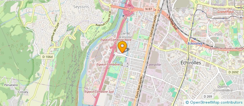 localisation de l'entreprise MADAME NADINE ALLOUCHE  ECHIROLLES