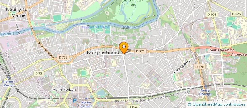 localisation de l'entreprise MADAME NADINE ALYAMANI  NOISY-LE-GRAND