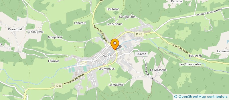 localisation de l'entreprise MADAME NADINE ANDRE  VERGT