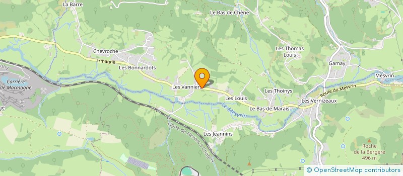 localisation de l'entreprise MADAME NADINE ANDRE  SAINT-SERNIN-DU-BOIS