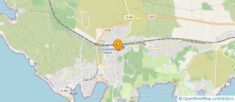localisation de l'entreprise MADAME NADINE ANDREE FERNANDEZ à MARTIGUES