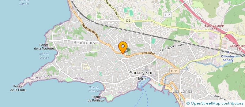 localisation de l'entreprise MADAME NADINE ANGELI à SANARY-SUR-MER