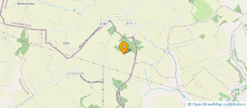 localisation de l'entreprise MADAME NADINE ANGELIER  GRAYSSAS