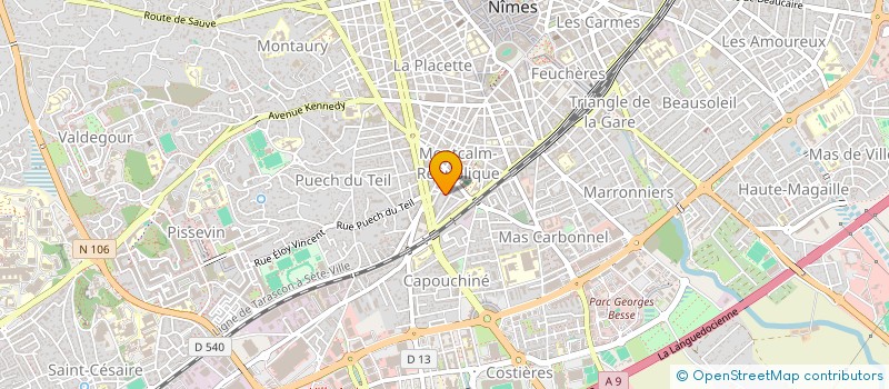 localisation de l'entreprise MADAME NADINE APOPOTSA KOOH  NIMES