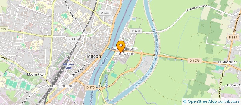 localisation de l'entreprise MADAME NADINE AUGAGNEUR à SAINT-LAURENT-SUR-SAONE