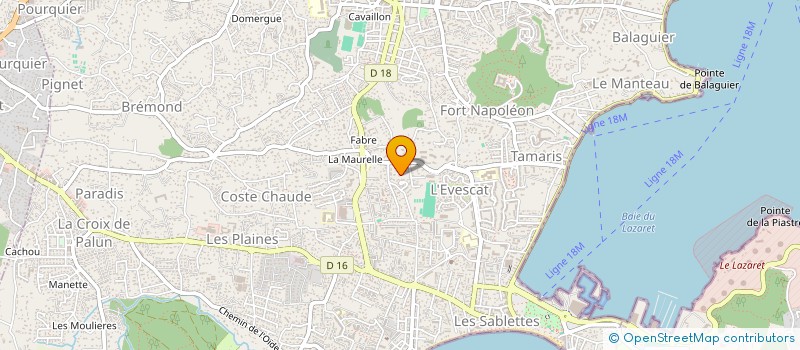 localisation de l'entreprise MADAME NADINE AUREZY à LA SEYNE-SUR-MER