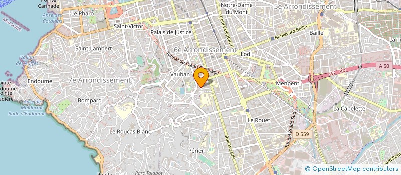 localisation de l'entreprise MADAME NADINE AVENA à MARSEILLE