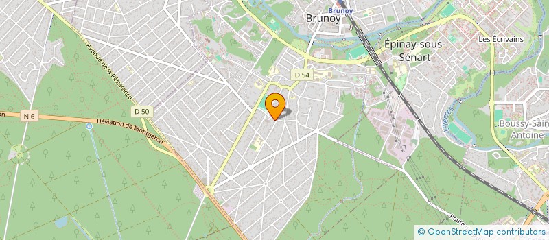 localisation de l'entreprise MADAME NADINE AYARD  BRUNOY