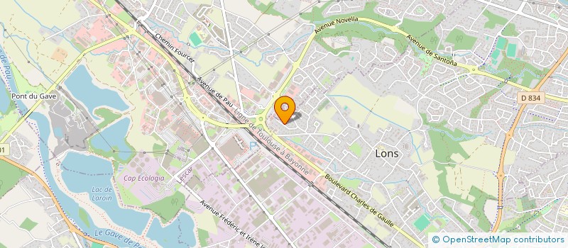 localisation de l'entreprise MADAME NADINE AZNAREZ  LONS