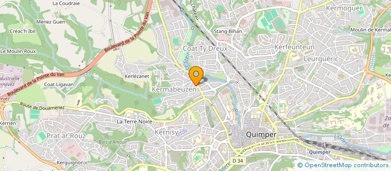 localisation de l'entreprise MADAME NADINE BADINANE à QUIMPER