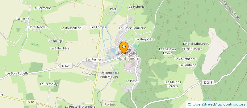 localisation de l'entreprise MADAME NADINE BAJCARZ à LA CHAPELLE-MONTLIGEON