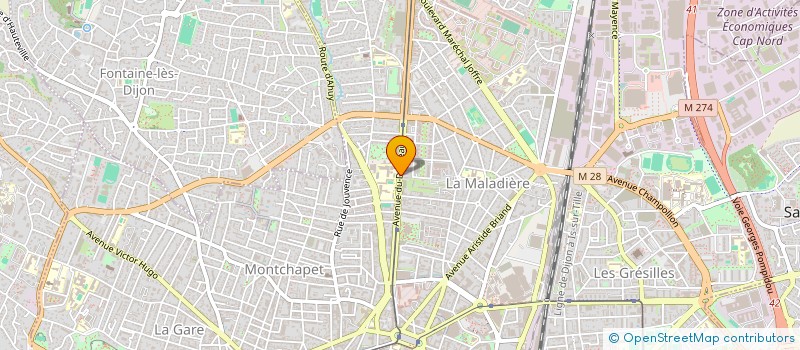 localisation de l'entreprise MADAME NADINE BAKOURI à DIJON