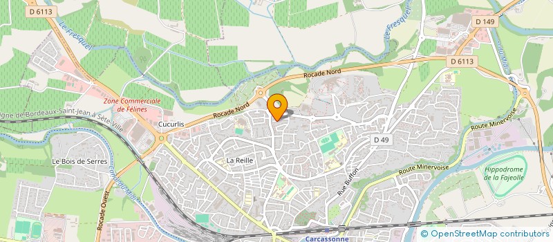 localisation de l'entreprise MADAME NADINE BALAGUERIE  CARCASSONNE